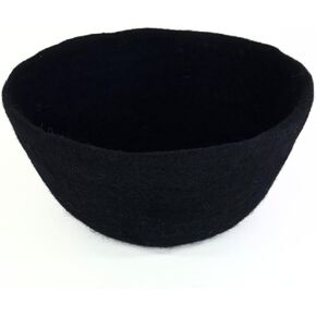 Humble Hilo Handmade Felt Bowls in Neutral Modern Colors (Olive Green, 5.9 inch)
