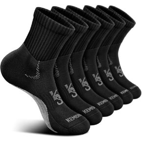 KEMISANT Women Ankle Socks, Active Athletic Casual Socks for Women Sport Running Walking Cushioned Footbed Arch Support