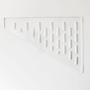 PIAOLGYI Replacement Shelf for IKEA Detolf,Triangular Acrylic Corner Shelves Extra Shelves Accessories Compatible with IKEA Detolf Glass Cabinet,11" x 15" (7mm) ﻿