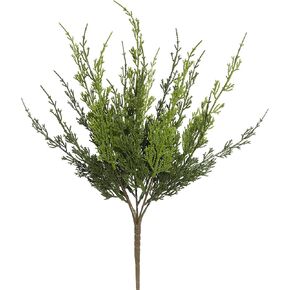 Vickerman Everyday 19" Artificial Green Monterey Cypress Bush 2 Pack - Faux Indoor Plant Bush - Greenery for Home Or Office Decor - Maintenance Free
