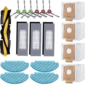 18 Pack Accessories Kit for Ecovacs DEEBOT OZMO T8 / T8 AIVI / T8 MAX / N8 Pro / N8 Pro Plus Robot Vacuum, 1 Main Brush, 3 Filter, 6 Side Brush, 4 Mop Cloth, 4 Dust Bags Replacement Parts