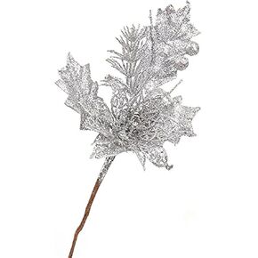 5 قطع من سيقان التوت اللامعة من Giga Gud، 9 بوصات من اختيارات عيد الميلاد الاصطناعية لزينة شجرة عيد الميلاد، إكليل عيد الميلاد DIY، والحرف اليدوية، والعطلات وديكور المنزل (5 قطع فضية) in Kuwait