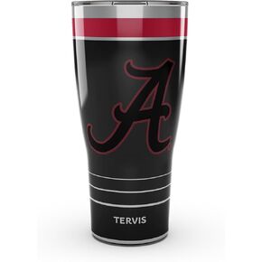 Tervis Traveler Alabama Crimson Tide - Night Game Triple Walled Insulated Tumbler Travel Cup Keeps Drinks Cold & Hot, 30oz, Stainless Steel