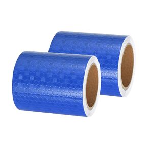 PATIKIL Reflective Tape, 2 Roll 3 Inch x 10 Ft Waterproof Self Adhesive High Visibility Caution Warning Safety Tape Reflector for Trucks Trailers Cars, Fluorescent Green