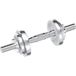 VIVITORY Fitness Dumbbells Set, Adjustable Weight Sets up to 44/66Lbs, with Metal Connecting Rod Used As Barbell, Chromed Weights, Hardcover Gift Box, Home Gym Work Out Training Equipment