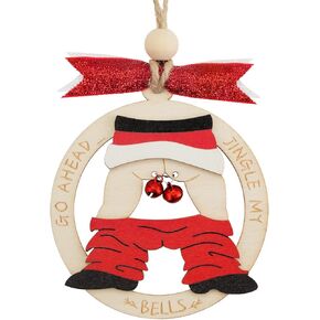 2024 Christmas Ornament, “Jingle My Bell" Dirty Santa Gifts, Funny Christmas Ornaments for Adults, Unique Christmas Decorations for Gift Exchange Gag Gifts, Naughty Inappropriate Christmas Ornaments
