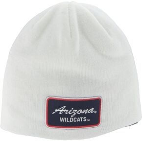 ZHATS NCAA Officially Licensed Beanie Edge Patch Brick White
