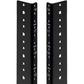 NavePoint 9U Vertical Rack Rail Pair DIY Kit with Hardware, Black in Kuwait