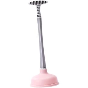 Toilet Plunger Rubber Plastic Strong Suction Efficient Toilet Drain Plunger for Bathrooms Kitchens Sinks Baths and Showers ()