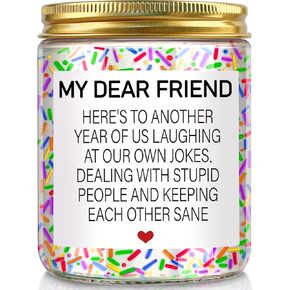 Birthday Gifts for Women Men, Funny Happy Birthday Candle, Best Friend Birthday Gifts Ideas, Birthday Candles Gifts for Her & Him Happy Birthday F*ucking B*Itch Candle