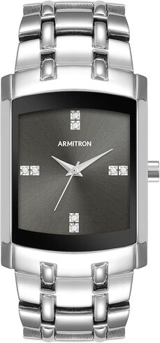 Armitron Men's Genuine Crystal Accented Stainless Steel Watch in Saudi Arabia