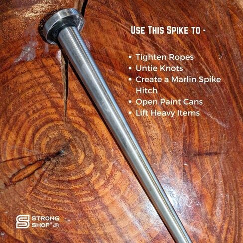 8" Polished Steel Marlin Spike for Wire Rope & untying Sailing Knots, Joining Ropes, Prying Open Paint cans. Used extensively in Sailing, Yachting in Saudi Arabia