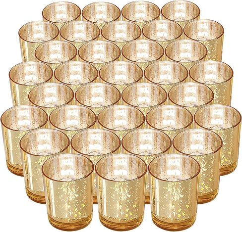 72 قطعة حاملات شموع نذرية حوامل شموع Tealight بكميات كبيرة لقطعة مركزية للطاولة مجموعة من 72، حاملات شموع زجاجية لحفلات الزفاف in Saudi Arabia
