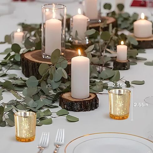 72 قطعة حاملات شموع نذرية حوامل شموع Tealight بكميات كبيرة لقطعة مركزية للطاولة مجموعة من 72، حاملات شموع زجاجية لحفلات الزفاف in Saudi Arabia