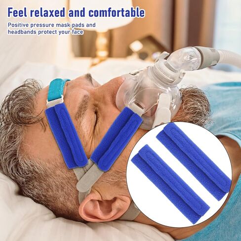 Dohia CPAP Strap Covers Comfort CPAP Face Cushion Pads CPAP Strap Pads CPAP Mask Cover Compatible with Full CPAP Mask to Reduce Headgear Pressure Cheek Red Marks Extend CPAP Strap Useful Life D2-LBFYH in Saudi Arabia