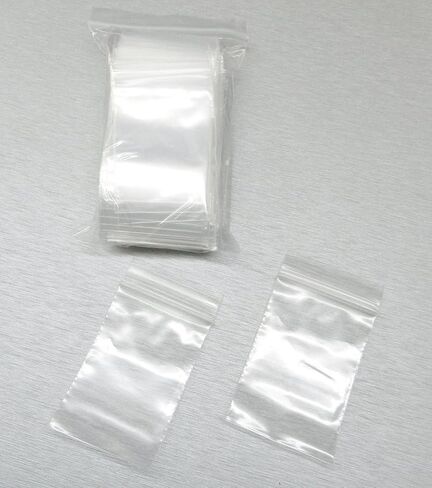 100 2"x3" ZIPLOCK BAGS Clear 2MIL Small POLY BAG RECLOSABLE BAGS Plastic Baggies in Saudi Arabia