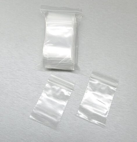 100 2"x3" ZIPLOCK BAGS Clear 2MIL Small POLY BAG RECLOSABLE BAGS Plastic Baggies in Saudi Arabia