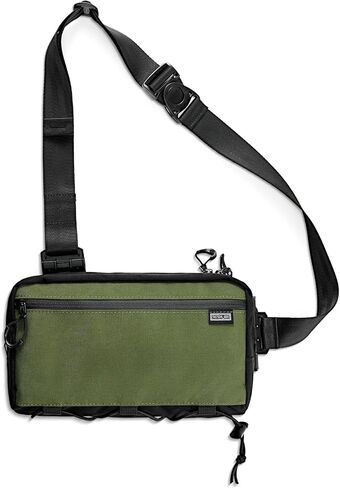 حقيبة حبال TACTICAL GEEK Cache L4 EDC، حقيبة كتف خفيفة الوزن، حقيبة صدر للسفر عالية السعة 2.9 لتر، حقيبة بحزام واحد للسفر غير الرسمي، والمشي لمسافات طويلة، والرياضات الخارجية (أسود) in Kuwait