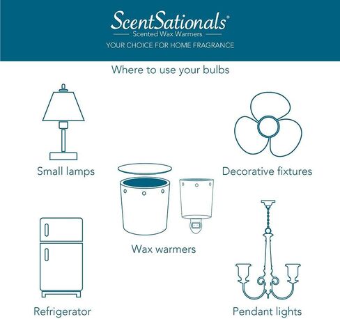 Scentsationals 40w Bulb for Edison Wax Warmer Single Unit - 40 Watt Light Candelabra E12 Base - Retro Vintage Replacement Electric Plug-in Wax Melter, Certified Style ST38 120 Volt (1 Pack) in Saudi Arabia
