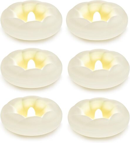 3"White Flameless Led Floating Candles, Plastic Battery Operated Flickering Waterproof Tealights Long Lasting 200H+ for Cylinder Vases, Centerpieces at Wedding, Party, Pool, Holiday (6pack) in Saudi Arabia