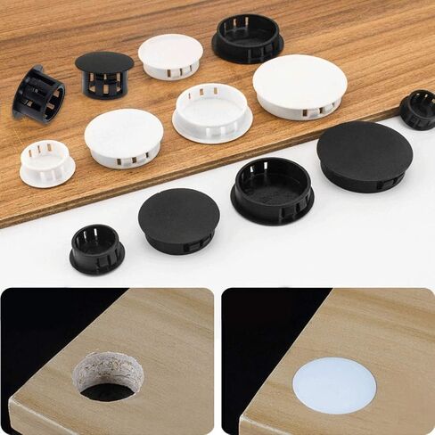 10Pcs White Hole Plugs 19mm (3/4") White Plastic Hole Plugs White Plastic Plugs for Holes Hardware Plugs Cabinet Hole Plugs Screw Hole Plugs Plastic Plugs for Holes in Saudi Arabia