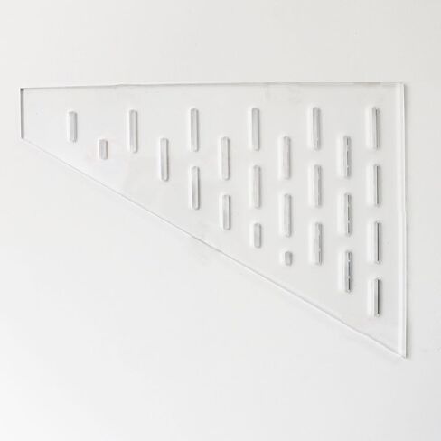 رف بديل PIAOLGYI لـ IKEA Detolf، أرفف زاوية أكريليك مثلثة وملحقات أرفف إضافية متوافقة مع خزانة IKEA Detolf الزجاجية، 11 بوصة × 15 بوصة (7 مم) ﻿ in Kuwait