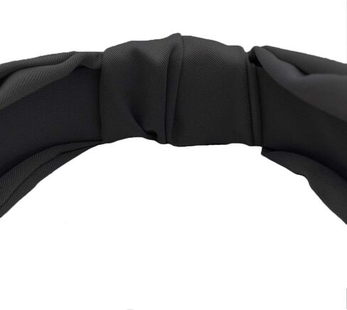 Etercycle 2PCS Headbands for Women, Bow Knotted Wide Headband, Yoga Hair Band Fashion Elastic Hair Accessories for Women (Black, Leopard) in Kuwait