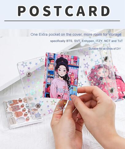 Mini Photo Album Photocard Binder 3 Inch Kpop Binder Kpop Photocard Holder Book Mini Photo Album for Fujifilm Instax Mini Instant Film in Saudi Arabia