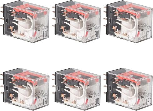 Power Relay, MY2N-GS, AC 220-240V Coil, DPDT, 8 Pins, 7 AMP, with LED Indicator Light (1) in Kuwait