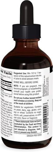 مستخلص سورس ناتشورالز السائل باو داركو، يدعم وظيفة الجهاز التنفسي والاستجابة الصحية للالتهابات في الجسم* | مكمل غذائي |1 زجاجة | 4 أونصة سائلة. in Kuwait