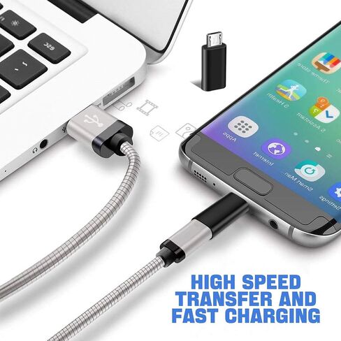 4 عبوات 【USB C ذكر إلى Lightning】&】محول Lightning إلى USB C أنثى، يدعم الشحن السريع PD ونقل البيانات، غير مناسب للصوت/OTG، ينطبق على iPhone 15 Pro Max Plus/14/13/12، iPad إلخ in Kuwait