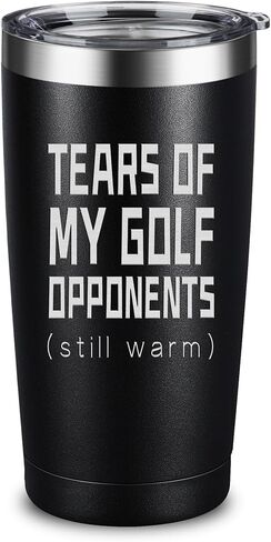 ARIABLE Tears of My Tennis Oponents Tumbler Sports Player Gifts، هدايا لمحبي التنس، كوب معزول من الفولاذ المقاوم للصدأ منقوش باللون الأسود سعة 20 أونصة in Kuwait