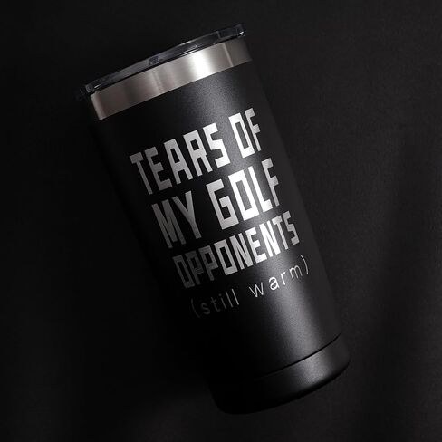 ARIABLE Tears of My Tennis Oponents Tumbler Sports Player Gifts، هدايا لمحبي التنس، كوب معزول من الفولاذ المقاوم للصدأ منقوش باللون الأسود سعة 20 أونصة in Kuwait