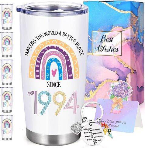 GINGPROUS 30th Birthday Gifts for Women, 1994 Birthday Gifts for Women, 30 Year Old Birthday Gifts, 30th Birthday Gift Ideas, 30th Birthday Decoration, 20oz Stainless Steel Insulated Tumbler with Lid in Saudi Arabia