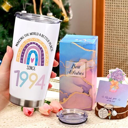 GINGPROUS 30th Birthday Gifts for Women, 1994 Birthday Gifts for Women, 30 Year Old Birthday Gifts, 30th Birthday Gift Ideas, 30th Birthday Decoration, 20oz Stainless Steel Insulated Tumbler with Lid in Saudi Arabia