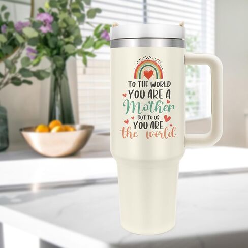 Christmas Birthday Gifts for Mom, Mom Birthday Gifts, Mom Gifts Tumbler, Gifts for Mom, Mom Gifts for Birthday, Christmas, Mom Tumbler Cup (40 oz, with Lid and Straw) in Saudi Arabia