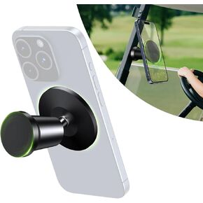 elitehood Dual Magnetic Golf Cart Phone Holder, Strongest Magnets Golf Cart Phone Mount for Magsafe iPhones 13, 14, 15 Series, Attaches magnetically to Golf cart/Gym Equipment or Any Metal Surface