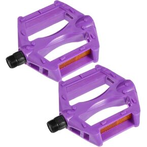 Toddmomy 1 Pair Mountain Bike Pedals Purple Pedalboards Bike Accessories Nonskid Bicycle Pedals Kids Bike Pedals Replacements Anti-Skid Bikes Pedals Road Bike Supplies Pedal Bike Plastic