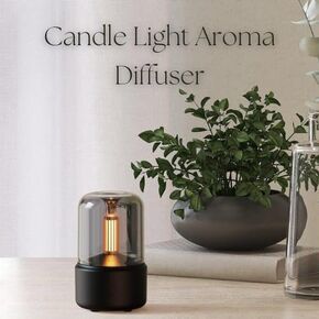 Aroma Diffuser Cool Mist Ultrasonic USB Mini Water Mist Diffuser Air Humidifier Essential Oil Candlelight
