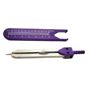 1pc Purple EKG Calipers Measuring Tool with Ruler EKG Caliper Divider for Measuring Electrocardiographs Nurse Or Doctor Electrocardiogram Measuring Tool for Nursing,Digital Calipers,Calipers