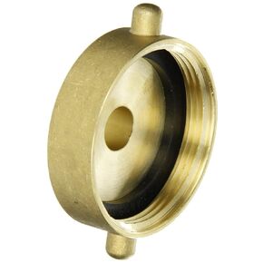 Dixon Valve & Coupling HA2575T Brass Fire Equipment, Hydrant Adapter with Pin Lug, 2-1/2" NST (NH) Female x 3/4" NPT Male