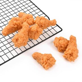 Artificial Chicken Legs, 8 Pcs Fake Fried Chicken Legs Model Lifelike Food Meat for Home Kitchen Decor Food Model Market Display Props