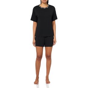 HUGO baby-boys Exposed Waistband Logo Collar T-shirt and Shorts Set
