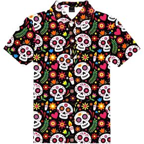 AOBUTE Kids Fourth of July Polo Shirt American Flag Golf Tee Shirts Short Sleeve Patriotic Outfits 3-14 Years in Kuwait