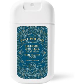 Poo-Pouri Before-You-Go Holiday Pocket Sprayer, Sugar Toasted Toots, 1 Fl Oz - Frosted Vanilla, Coconut and Mint in Kuwait