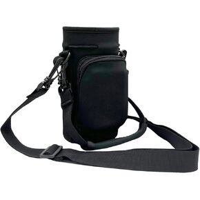 Wanty Neoprene 20 Oz Insulated Water Drink Bottle Cooler Pocket Carrier Sleeves Tote Bag with Adjustable Straps for Climbing Cycling and Running Outdoor Activities (20 Oz)