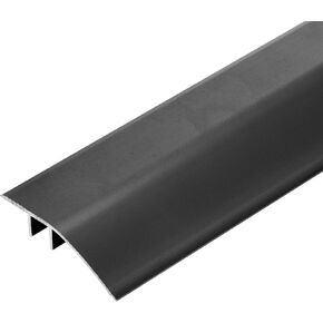 uxcell Aluminum Floor Transition Strip, 35.4inch Door/Tile/Carpet to Tile Transition Strip, Doorway Edge Trim for Wood Vinyl Laminate Floors, Fit Height 0.2 to 0.7 Inch(Black)