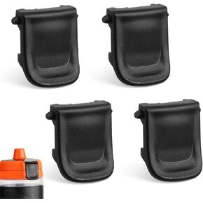 4 Pcs Clip for Gatorade Gx Bottle, Bottle Clasp to Fasten The Lid Bottle Mouth Fastener Replacement Lid Clip for Gatorade Water Bottle (Black)