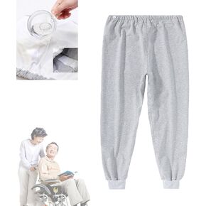 TPU Incontinence Care Trousers,Washable Elastic Adjustable Patient Care Trousers,Adult Incontinence Leak-Proof Pants,Ideal for Bedridden Patients, Elderly, Mobility Impaired(Blue,L)