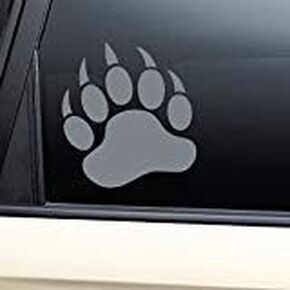 Bear Paw Claw Vinyl Decal Laptop Car Truck Bumper Window Sticker - Charcoal